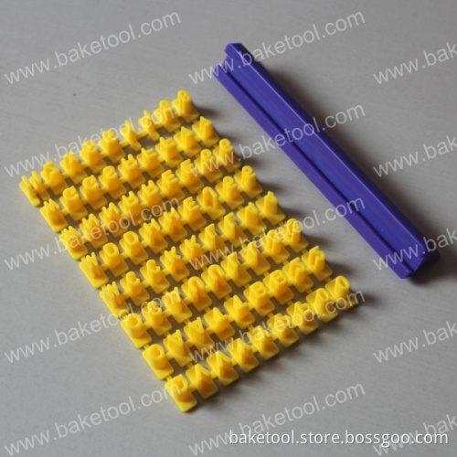 Plastic Number and Alphabet Cake Cookie Cutter for Cake Decorating